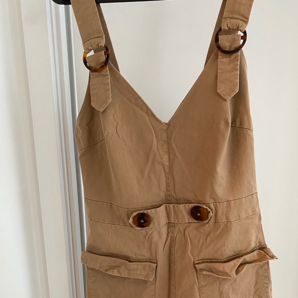 Tan Sleeveless Romper